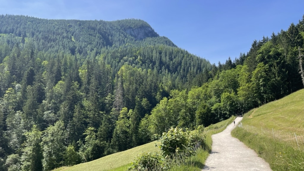 Weg zur Wimbachklamm in Ramsau Berchtesgaden
