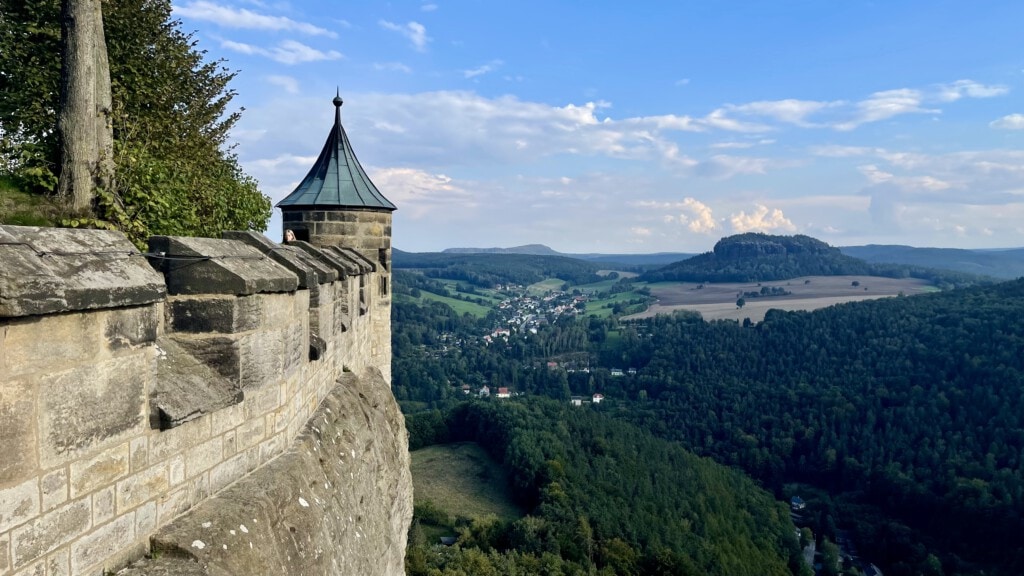Ausblick Lilienstein Festung Königstein Rundweg